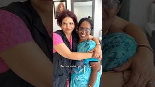 Amma’s hair do story part 2. அம்மா முடி வெட்டிய கதை பகுதி 2. #mom #hair #makeup #tranformation #fyp