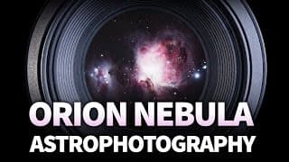 M42 - Orion Nebula - Astrophotography Image using DSLR Camera in Backyard