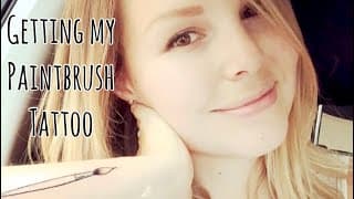 Getting my Paintbrush Tattoo