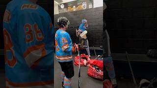 The first guy out of the locker room! 😂🏒 #hockey #hockeyplayers