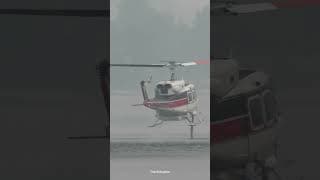 Bell 212 Helicopter - Snorkel Water Pickup - Wildfire Fighting