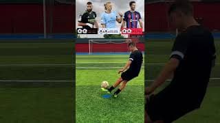 Benzema vs Haaland vs Lewandowski 🔥⚽️ #fyp #football #challenge #defi #soccer #cr7 #messi #barca