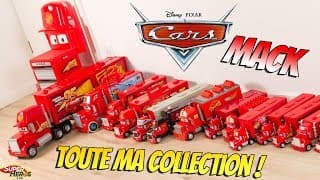 Voici toute ma collection de camions MACK DISNEY CARS Truck Jouets Unboxing Flash McQueen