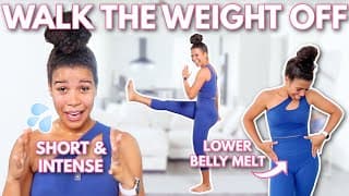 20 Min INTENSE Standing Lower Belly Fat Workout | Low Impact | growwithjo