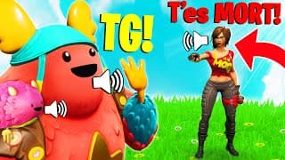 J'imite la PELUCHE, une RAGEUSE me MENACE ! (Prank Fortnite)