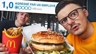 MANGER AU MCDONALD'S LE MOINS BIEN NOTÉ DE FRANCE