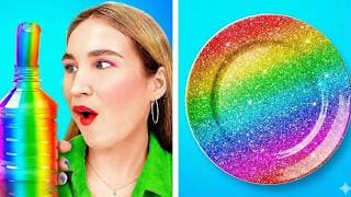 EATING ONLY ONE COLOR FOOD FOR 24 HOURS! Last To STOP Eating Pink VS Green Food by 123 GO! FOOD