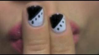 Tuxedo Nails / Uñas de Smoking
