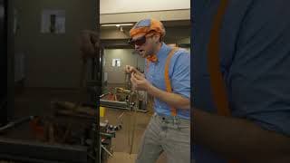 Blippi's Glass Blowing Creation 🌬️🫧| #shorts #blippi #blippishorts