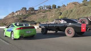 One Last Ride - Paul Walker Mitsubishi Eclipse vs screen used Vin Diesel Offroad Charger