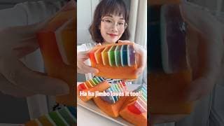 Rainbow papaya jelly 🌈