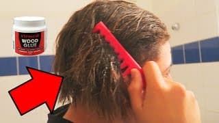 PRANK JE METS DE LA GLUE DANS SES CHEVEUX IL VA AUX URGENCES !