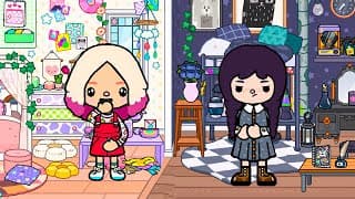 WEDNESDAY AND ENID ROOM WITH LATEST TOCA UPDATES - Toca Life World