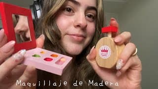 asmr roleplay maquillandote con madera