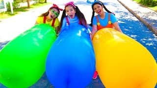Learn Colors with Balloons Finger Family Song