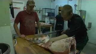 De-boning a Leg of lamb part one - LeGourmetTV