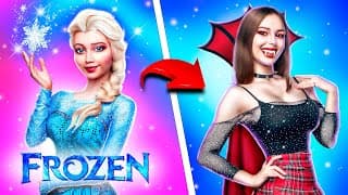 De Elsa à Vampire Populaire! Relooking Extrême La Reine des Neiges!