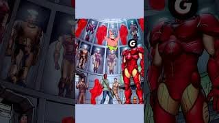 CACHE TOI PARMI LES IRON MAN SANS TE FAIRE TROUVER ! 🦸‍♂️ #shorts