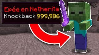 Minecraft, mais les Mobs ont Recul 1,000,000... (j'ai ragé)