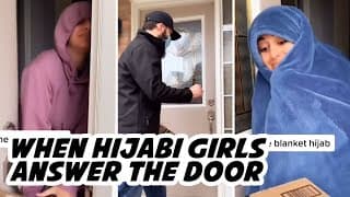 When Hijabi Girls Answer The Door #shorts