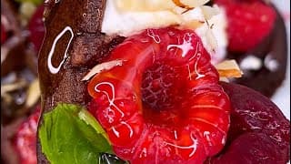 Choco Waffles with berries