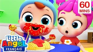 Les bonnes manières à table | Comptines avec Bébé Louis | Little Angel Français