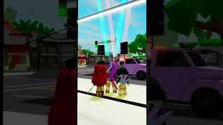 the fake huntrx was playing their music in the street🫨💀#robloxshorts #roblox