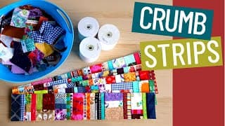 🔷 🔶SCRAP FABRIC - HOW TO USE EVERY SMALL SCRAP & CRUMB - ADDING MACHINE TAPE TUTORIAL