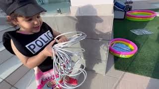 Policeman Amira Protects Toys with PoliceCar | Funny Kids Story