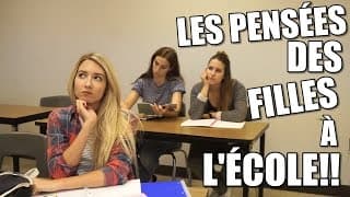 LES PENSÉES DES FILLES EN CLASSE | BACK TO SCHOOL 2016