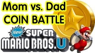 New Super Mario Bros U -- Mom Vs. Dad Coin Battle (Wii U Gameplay)