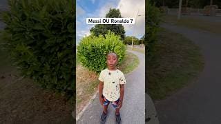 Ronaldo avoue que Messi c’est le goat il est fan de Messi