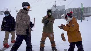 GAME OF SNOW - Whistler Terrain Park - Marcos Miranda vs Kazuki vs Adam Djunaedi