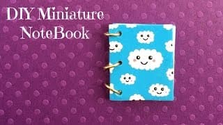 DIY Miniature Notebook With Real Pages