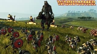 Warhammer CHAOS vs BRETONNIA BATTLE (Total War: Warhammer Gameplay)