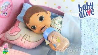 Baby Alive Otavinho Rotina com Café da Manhã de Massinha de Modelar PlayDoh e Mamadeira de Maltado