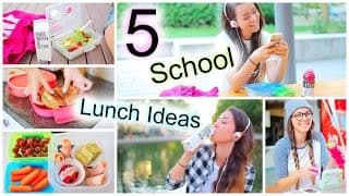 5 Healthy Back To School Lunch Ideas!