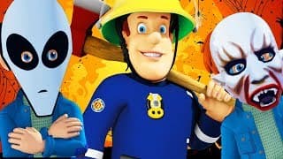 Sam le Pompier en francais : Feu à la fête d'Halloween |  Episode complet | Dessin animé