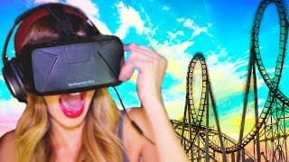 RUNNING on a VIRTUAL Roller Coaster | Oculus Rift DK2