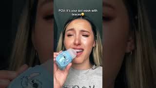 So much painnnn #autumnmonique #braces #youtubeshorts