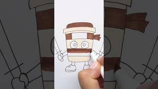 How to draw Cappuccino Assassino | Step by step drawing #shorts #kids