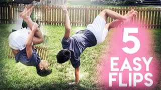 (5 EASY FLIPS) Anyone can Learn on Grass