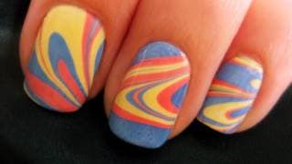 Water Marble Nail Art