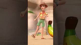 Mr. Brown vs. the banana floatie 🏖️