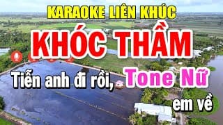 Karaoke Liên Khúc Nhạc Vàng Tone Nữ | Tổng Hợp Nhạc Trữ Tình Dễ Hát 2026 - Khóc Thầm