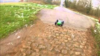 RC truggy slow motion GOPRO