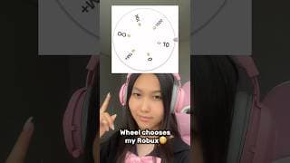 Wheel chooses Robux for my fit!😳 #robloxshorts #roblox