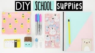 DIY SCHOOL SUPPLIES For Back To School!