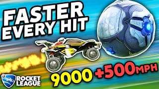 ROCKET LEAGUE, BUT THE BALL GETS FASTER EVERY HIT
