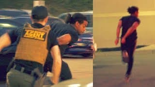 Fugitive Tries to Escape in Handcuffs!